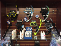 photo of masks on wall